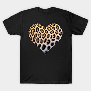 A  my Heart for you in leopard spots T-Shirt